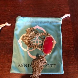 Red Kendra Scott necklace